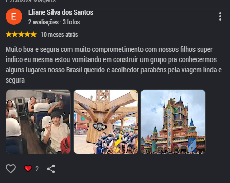 Avaliação Exclusiva Viagens