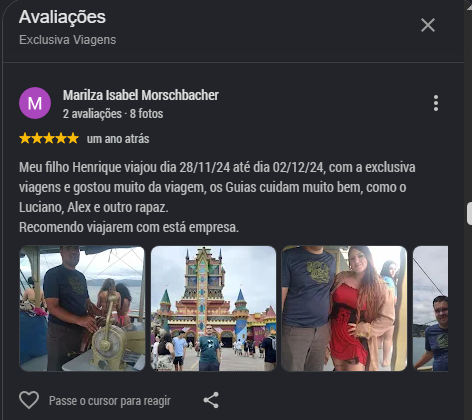 Avaliação Exclusiva Viagens