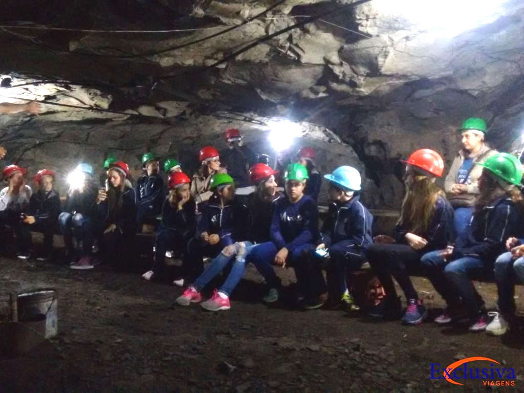 Turistas felizes em viagem